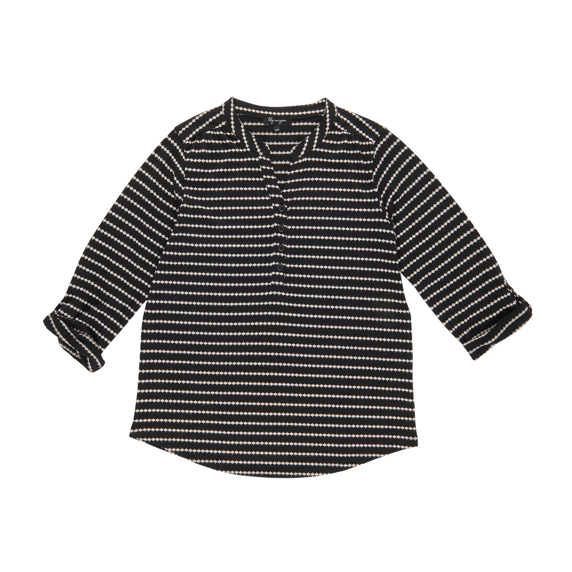 lily morgan Women's Striped V-Neck Blouse sold by Giant Tiger product image thumbnail 2