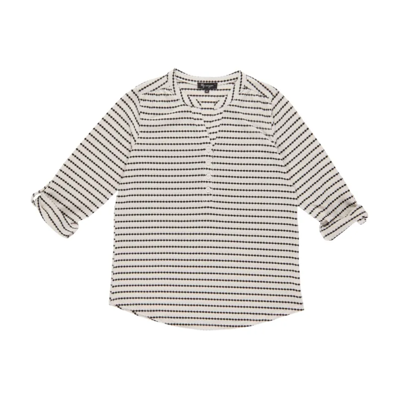 lily morgan Women's Striped V-Neck Blouse sold by Giant Tiger