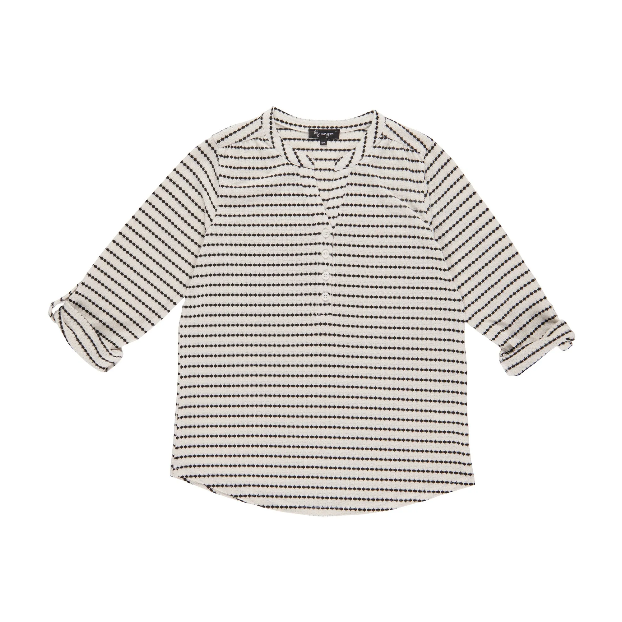 lily morgan Women's Striped V-Neck Blouse sold by Giant Tiger