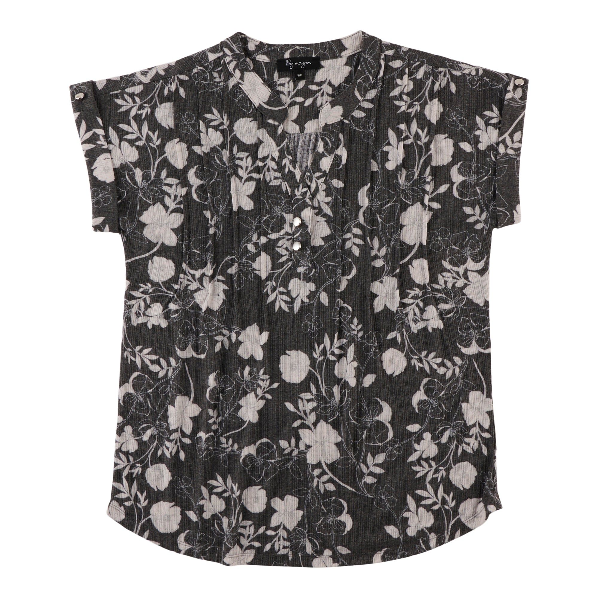 lily morgan Women's V-Neck Pintuck Detail Top sold by Giant Tiger product image thumbnail 3