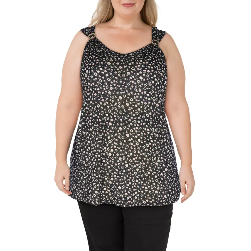 lily morgan Women's Plus Mystic Printed Gauze Top sold by Giant Tiger