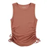 mySTYLE Women's Festival Ribbed Ruched Side Tank Top sold by Giant Tiger