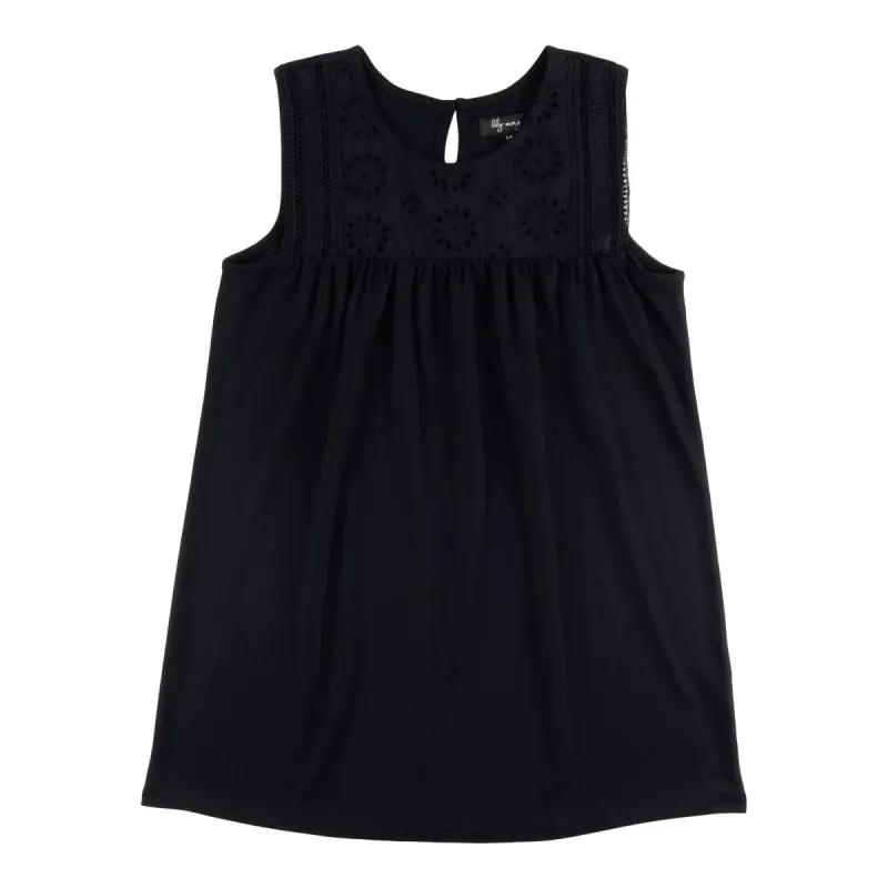 lily morgan Women's Ocean Blues Solid Crochet Top sold by Giant Tiger