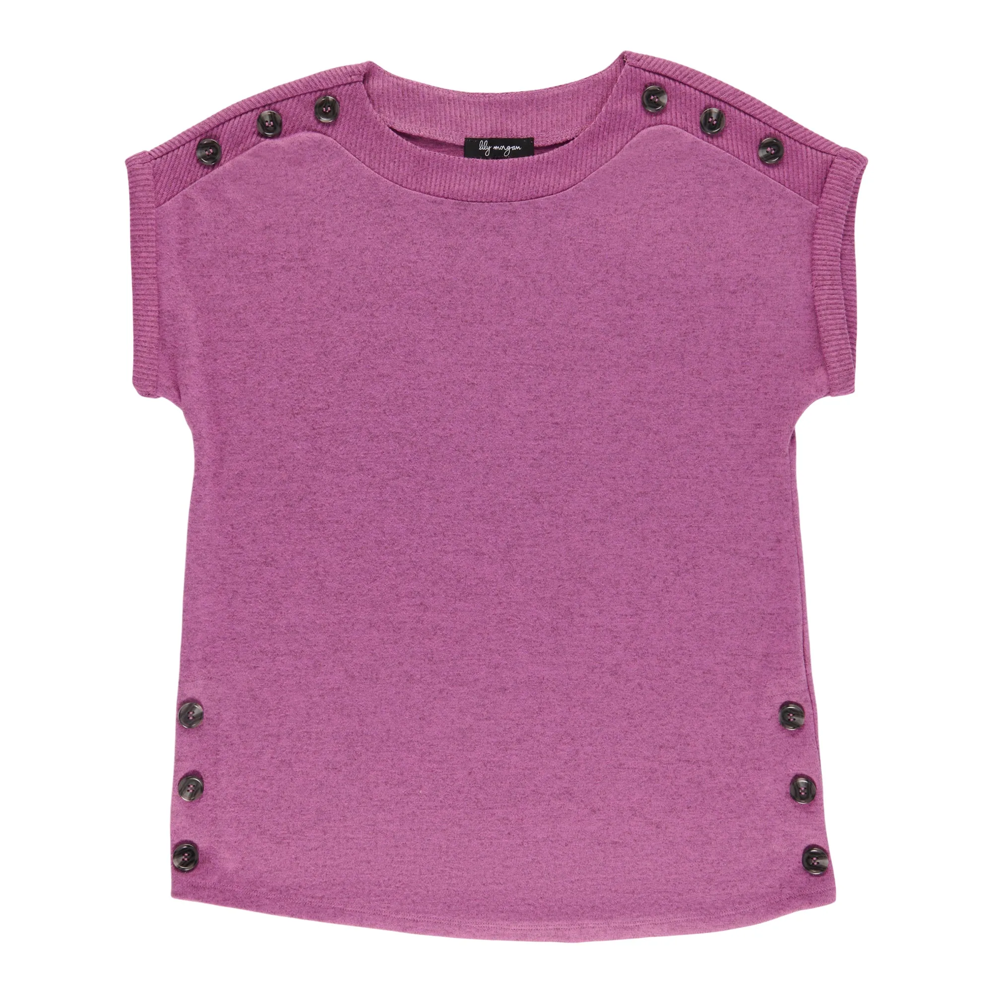 lily morgan Women's Crew Neck Button Detail Blouse sold by Giant Tiger product image thumbnail 5