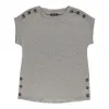 lily morgan Women's Crew Neck Button Detail Blouse sold by Giant Tiger
