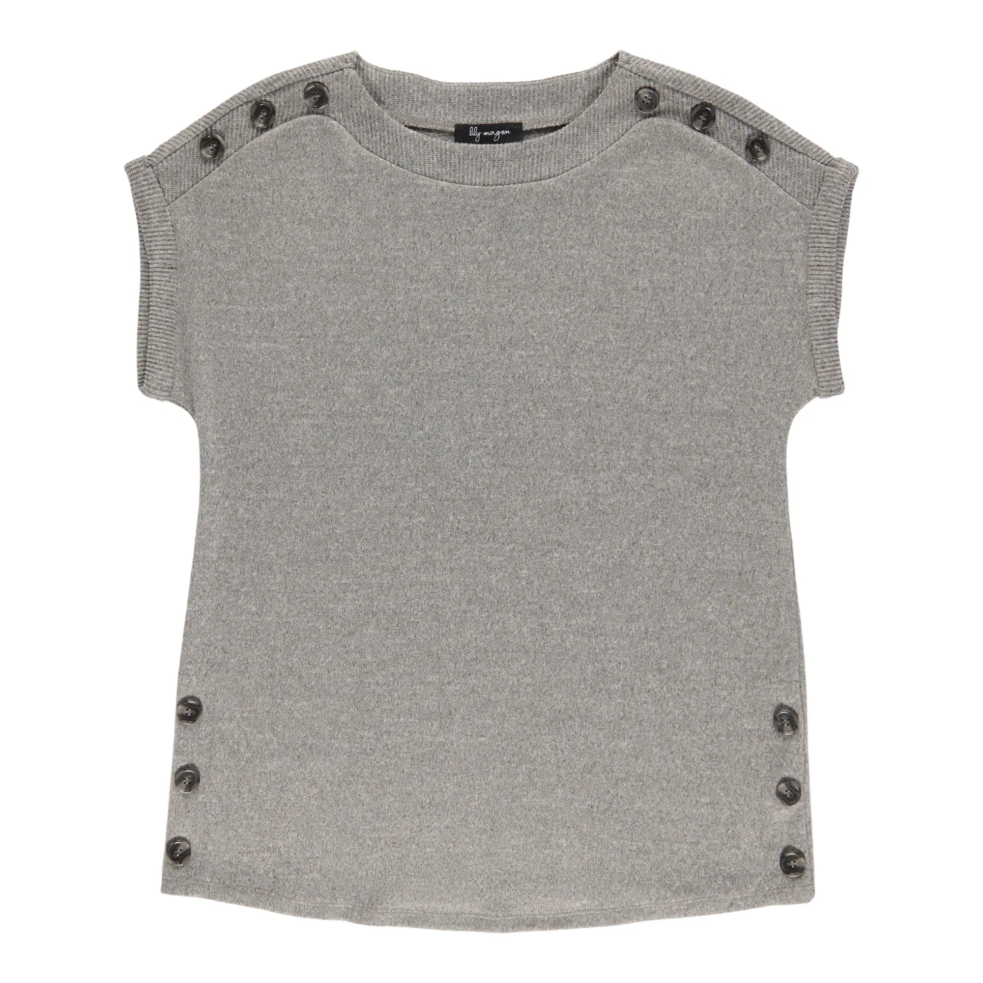 lily morgan Women's Crew Neck Button Detail Blouse sold by Giant Tiger product image thumbnail 4