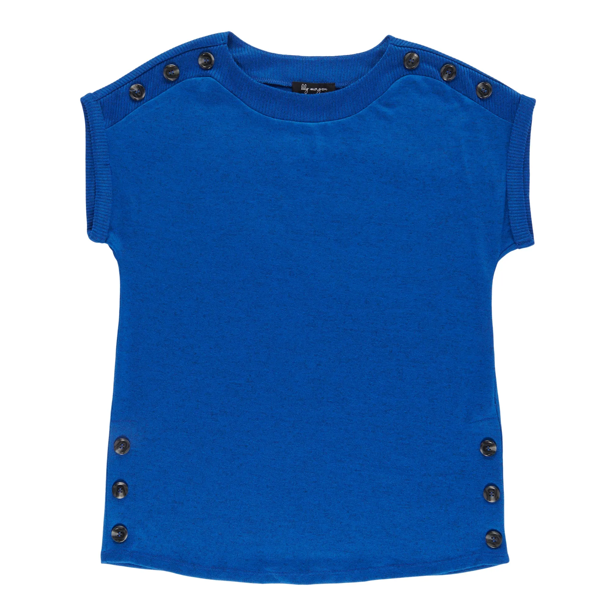 lily morgan Women's Crew Neck Button Detail Blouse sold by Giant Tiger