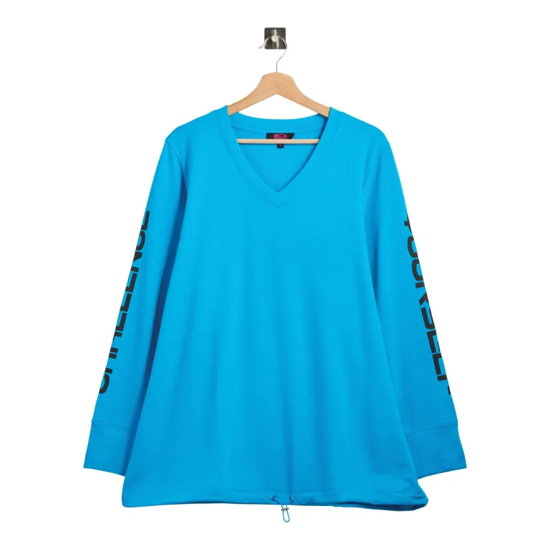 ACX Active Women's Plus V-Neck Long Sleeve Top sold by Giant Tiger