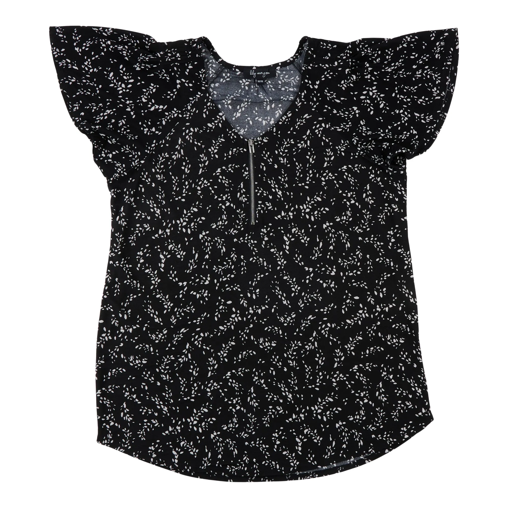 lily morgan Women's V-Neck Flutter Sleeve Blouse sold by Giant Tiger product image thumbnail 3