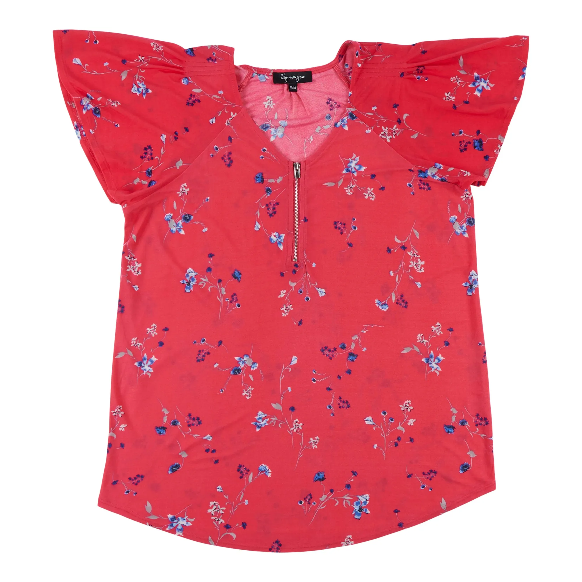 lily morgan Women's V-Neck Flutter Sleeve Blouse sold by Giant Tiger product image thumbnail 2