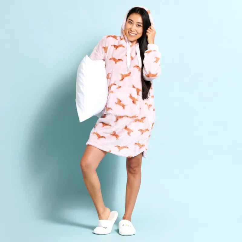 Carisma Women's All-Over Printed Plush Blanket Hoodie sold by Giant Tiger