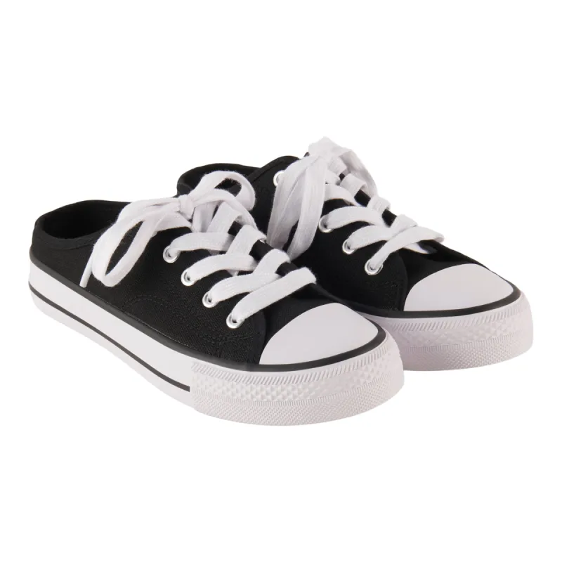 mySTYLE Women's Slip-On Lace-Up Mules sold by Giant Tiger