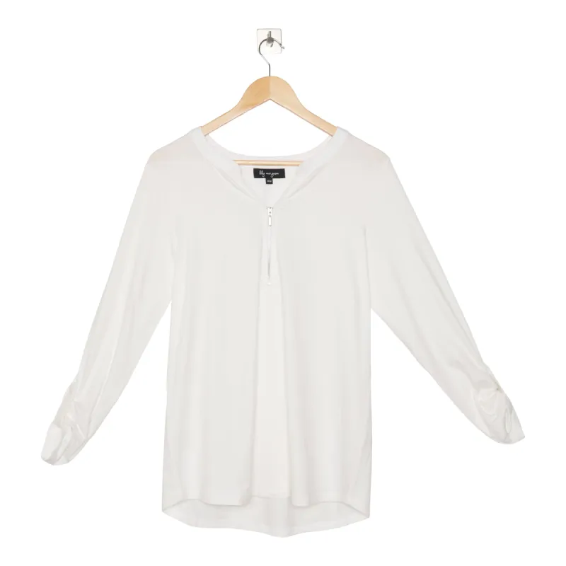 lily morgan Women's Spring Flair Long Sleeve Solid Top sold by Giant Tiger