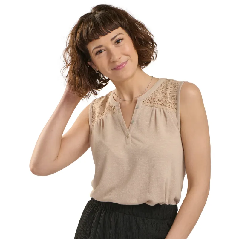 lily morgan Women's Tank Top with Crochet Detail sold by Giant Tiger