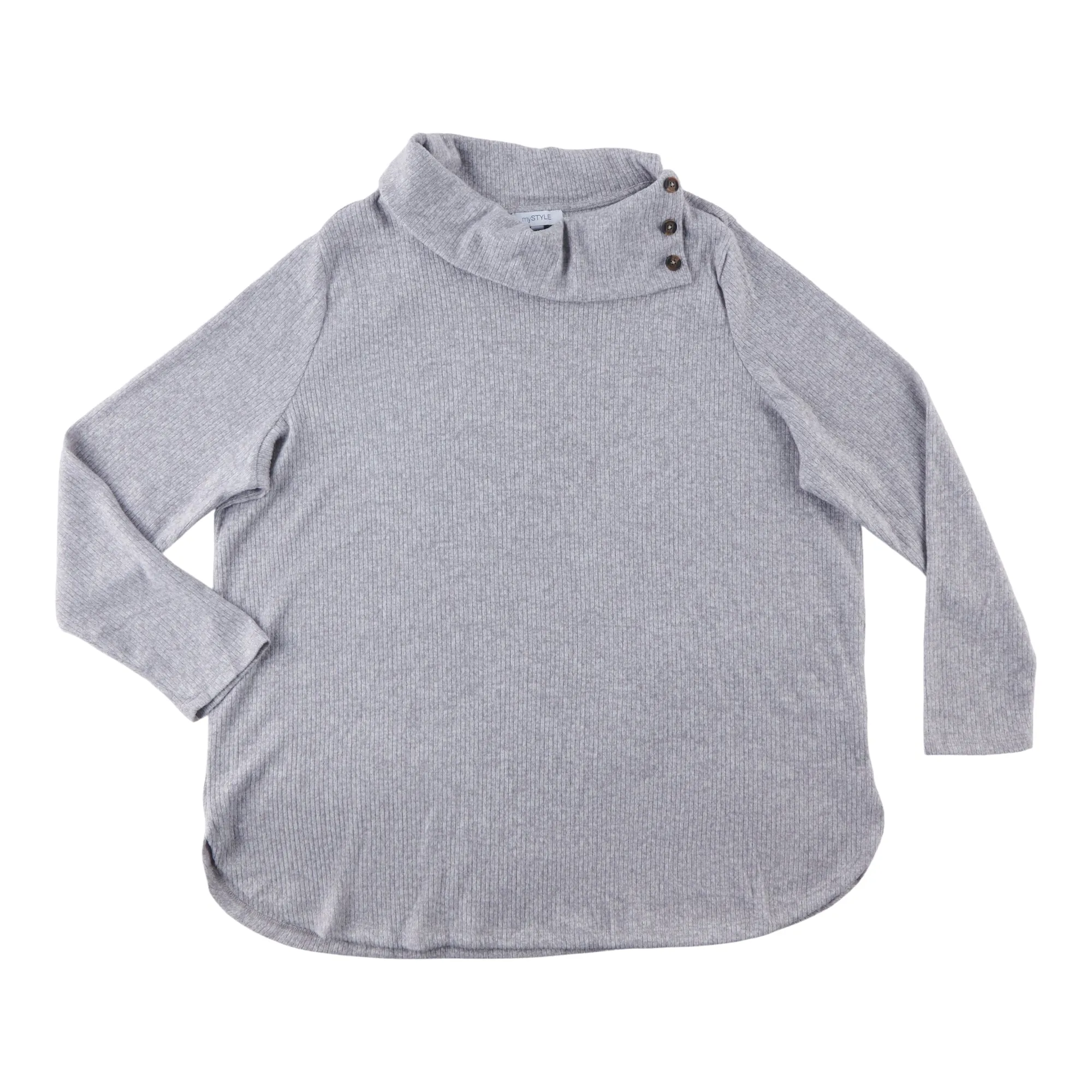 mySTYLE Women's Plus Cowl Neck Top with Button Detailing sold by Giant Tiger product image thumbnail 3