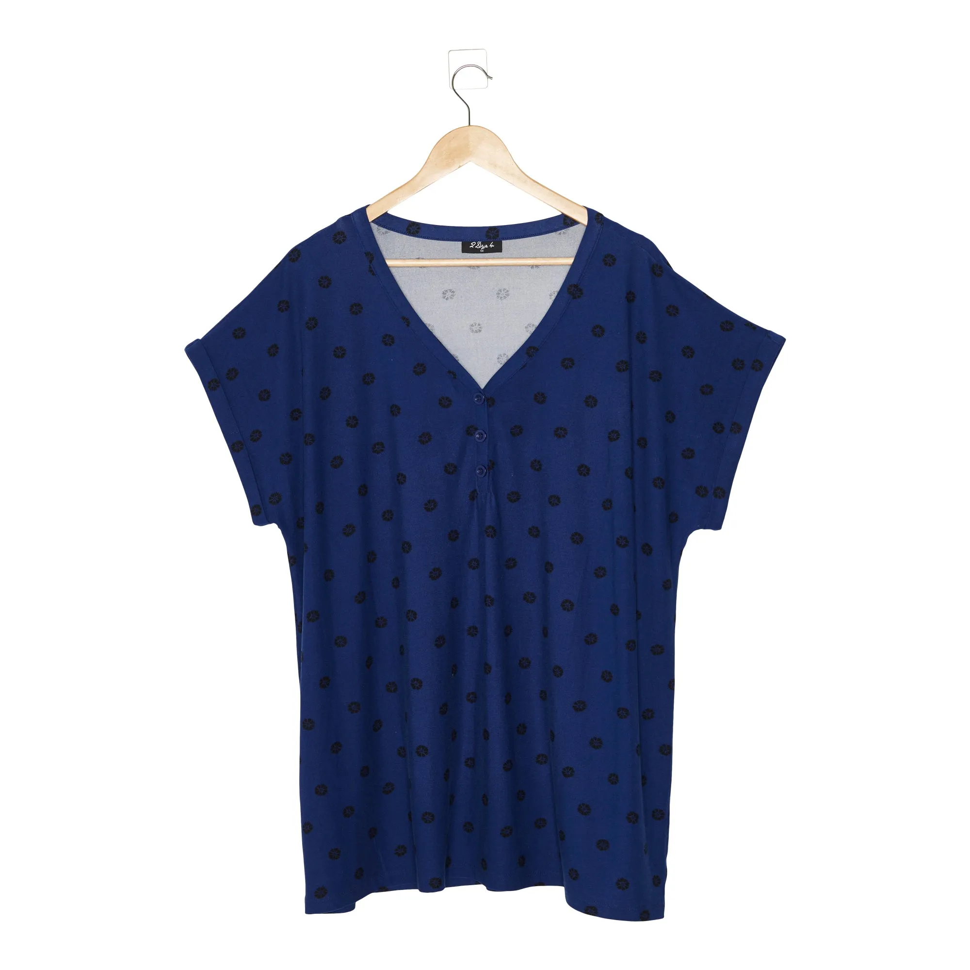 Women's Plus Printed Top with Button Placket sold by Giant Tiger product image thumbnail 2