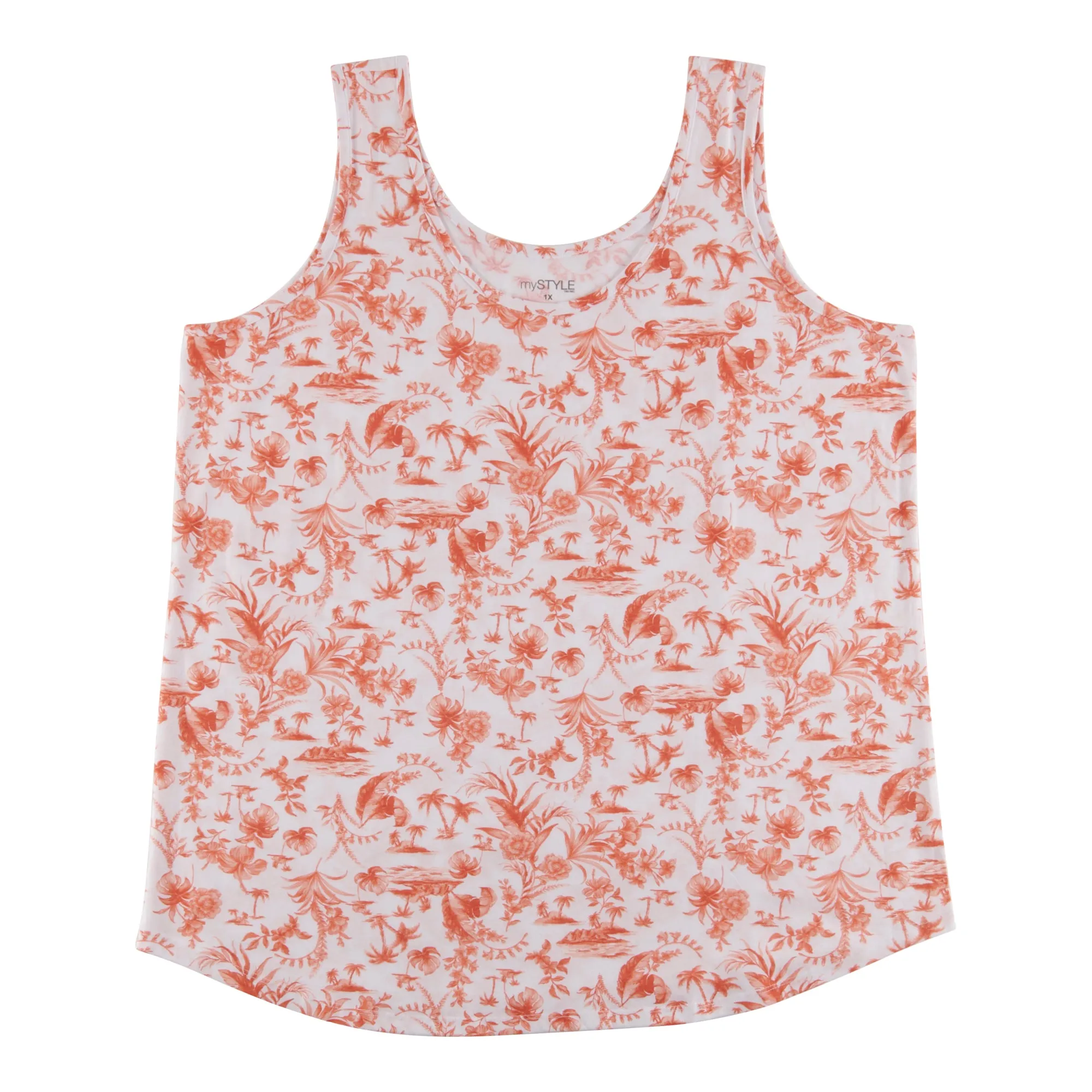 mySTYLE Women's Plus Summer Sizzle Printed Island Tank Top sold by Giant Tiger product image thumbnail 3