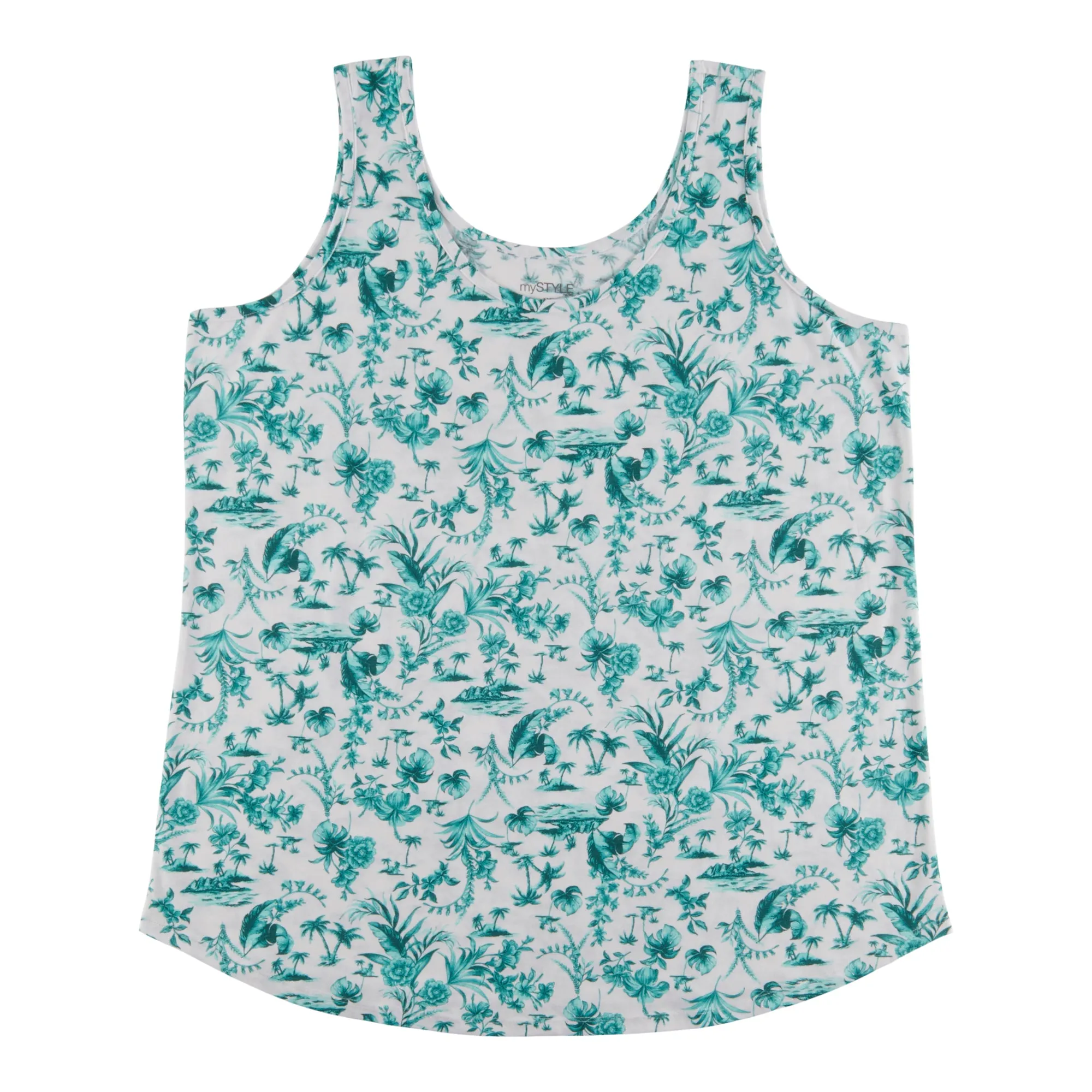 mySTYLE Women's Plus Summer Sizzle Printed Island Tank Top sold by Giant Tiger product image thumbnail 2