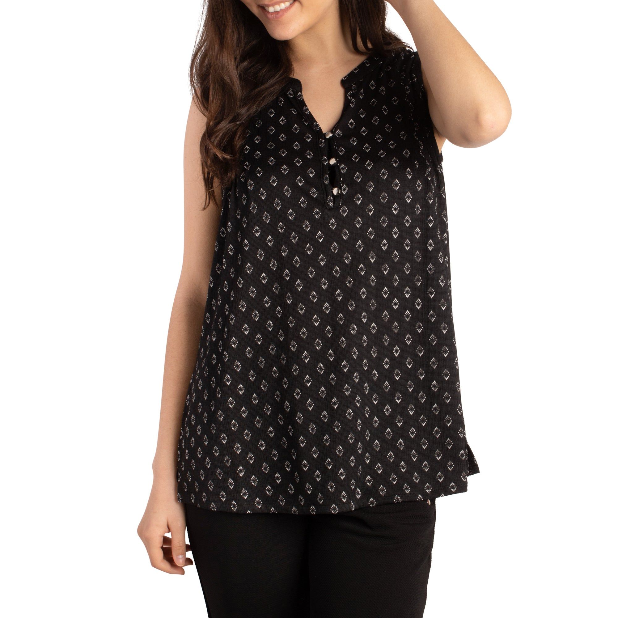 lily morgan Printed Pintuck Top sold by Giant Tiger product image thumbnail 5