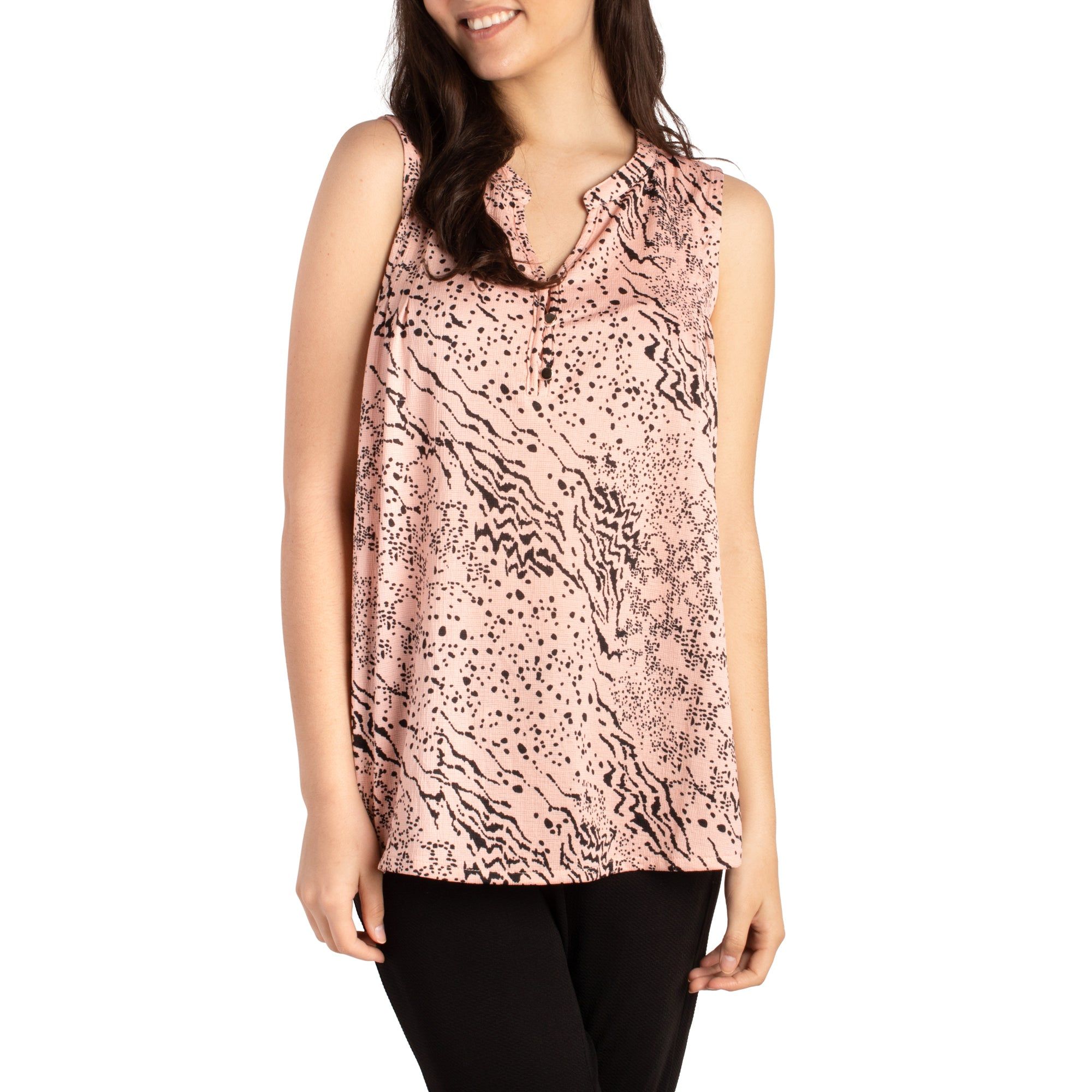 lily morgan Printed Pintuck Top sold by Giant Tiger product image thumbnail 3