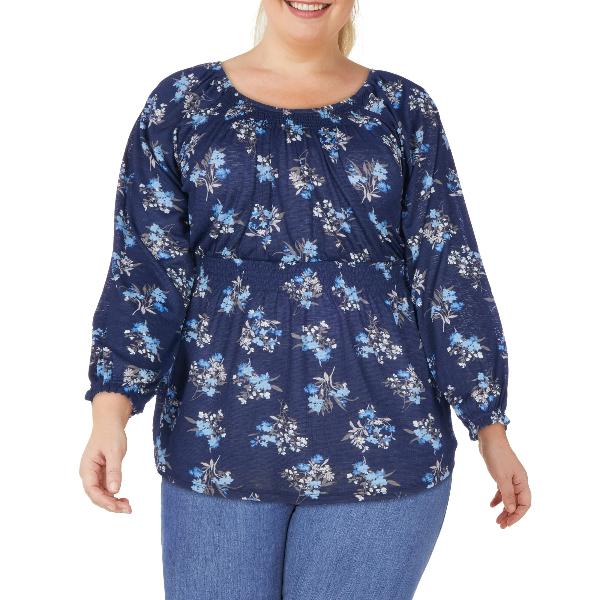 mySTYLE Women's Plus Round Neck Blouse sold by Giant Tiger