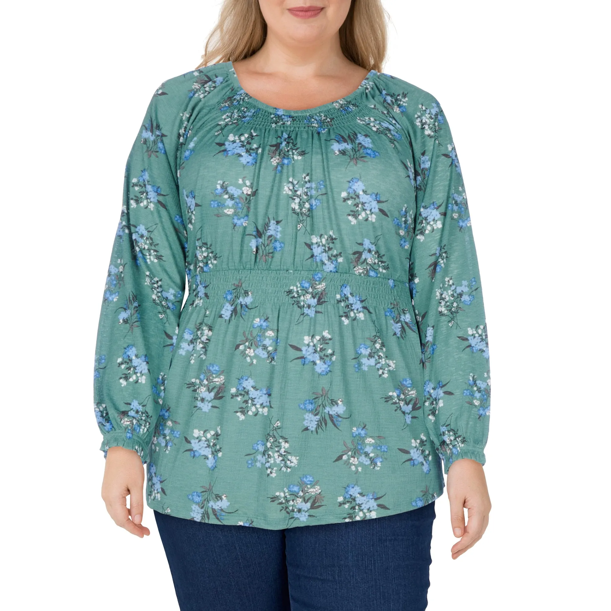 mySTYLE Women's Plus Round Neck Blouse sold by Giant Tiger product image thumbnail 3