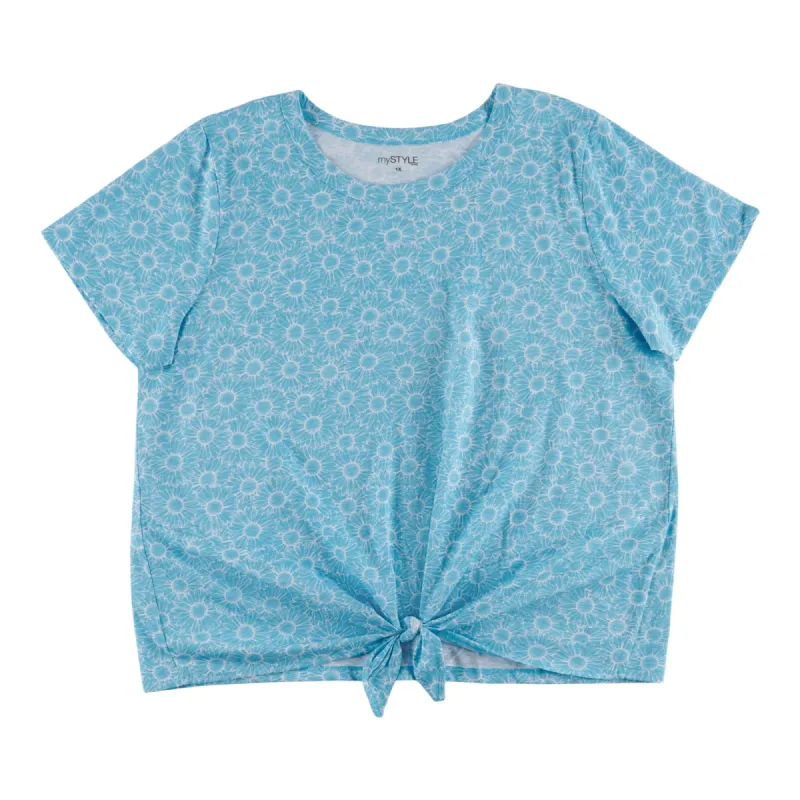 mySTYLE Women's Plus Country Cool Tie Front T-Shirt sold by Giant Tiger