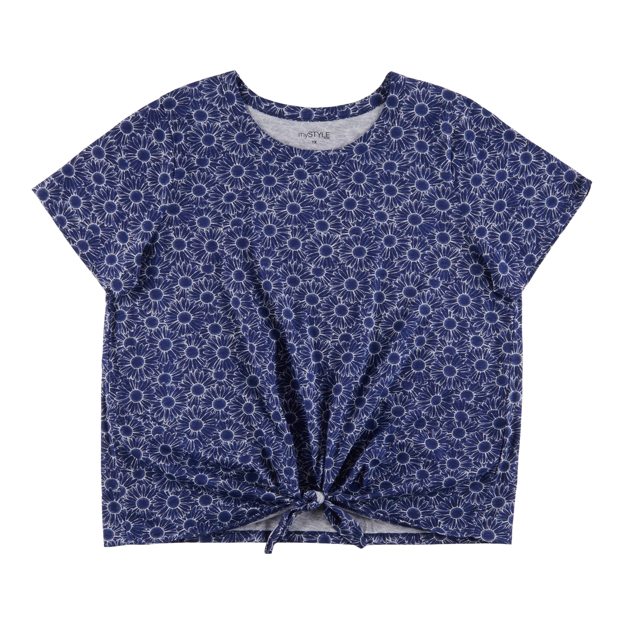 mySTYLE Women's Plus Country Cool Tie Front T-Shirt sold by Giant Tiger product image thumbnail 2