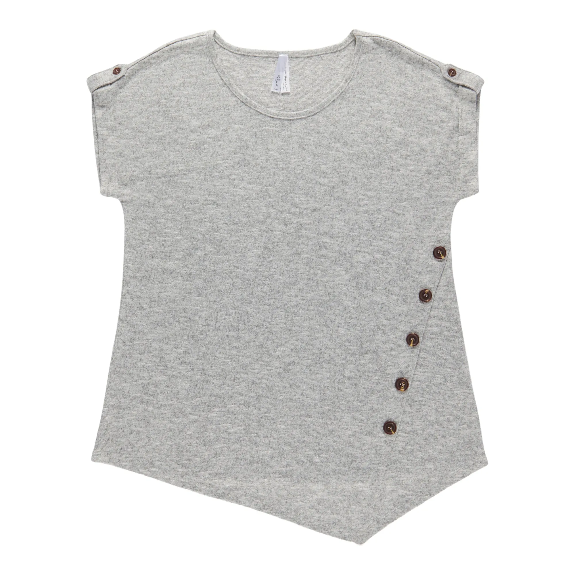 Women's Short Sleeve Asymmetrical Top sold by Giant Tiger