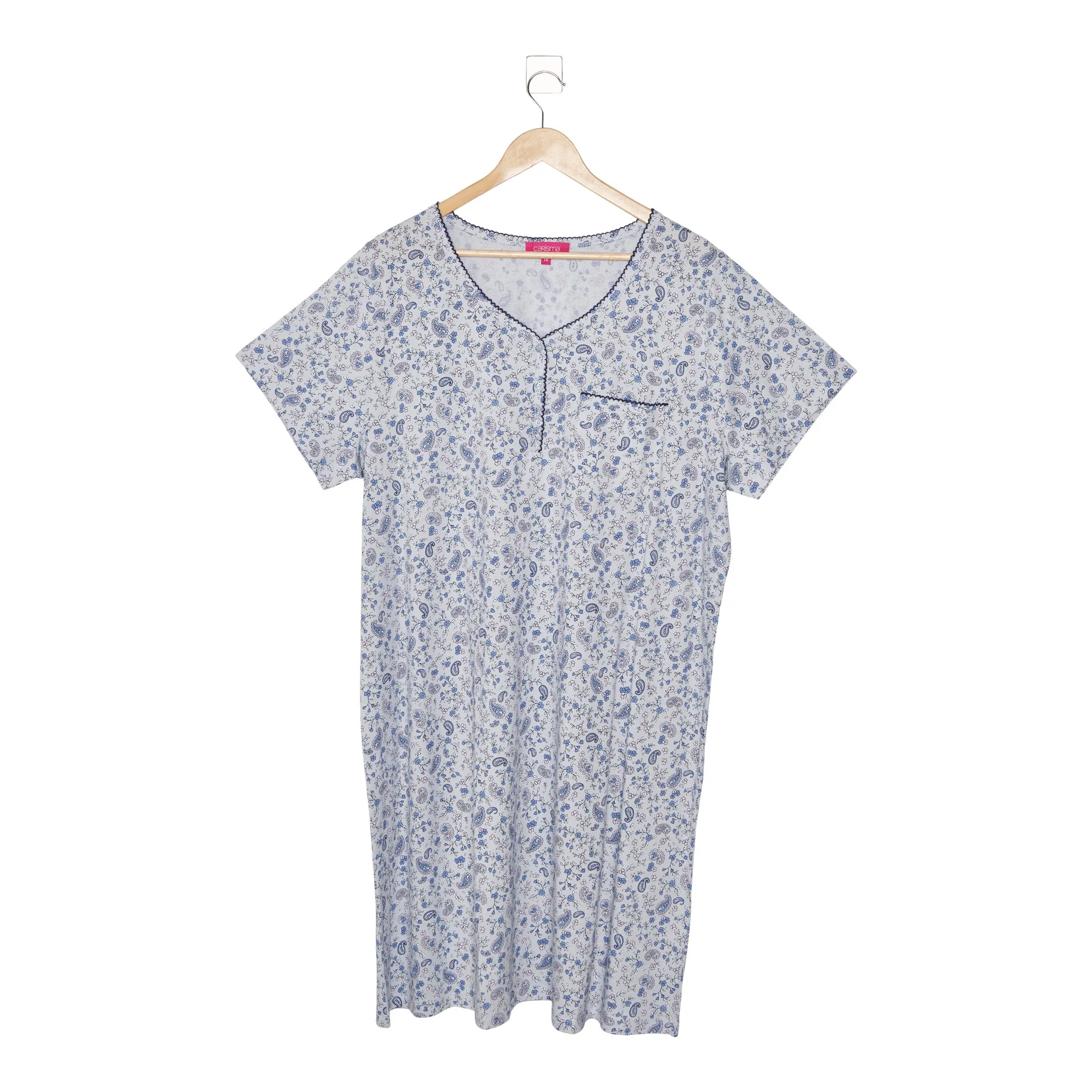 Carisma Women's Plus Simply Dreamin Printed Henley Sleep Shirt sold by Giant Tiger product image thumbnail 3