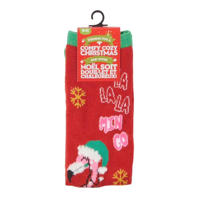 Comfy Cozy Women's Christmas Crew Socks sold by Giant Tiger