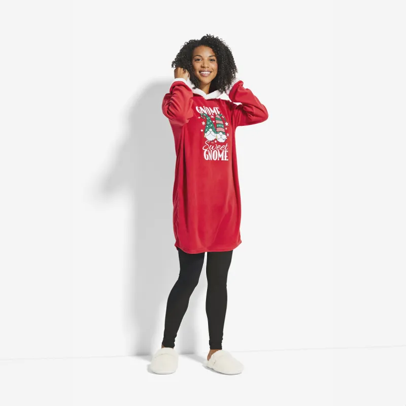 Comfy Cozy Women's Novelty Family Blanket Hoodie sold by Giant Tiger