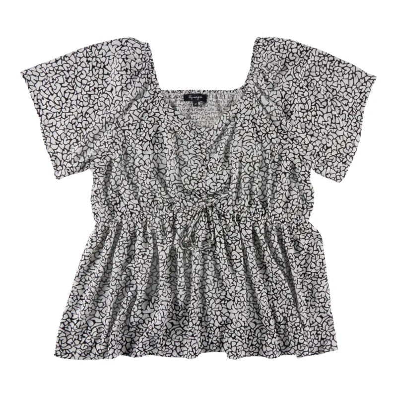 Women's Plus Tropical Smocked Back Peplum Blouse sold by Giant Tiger