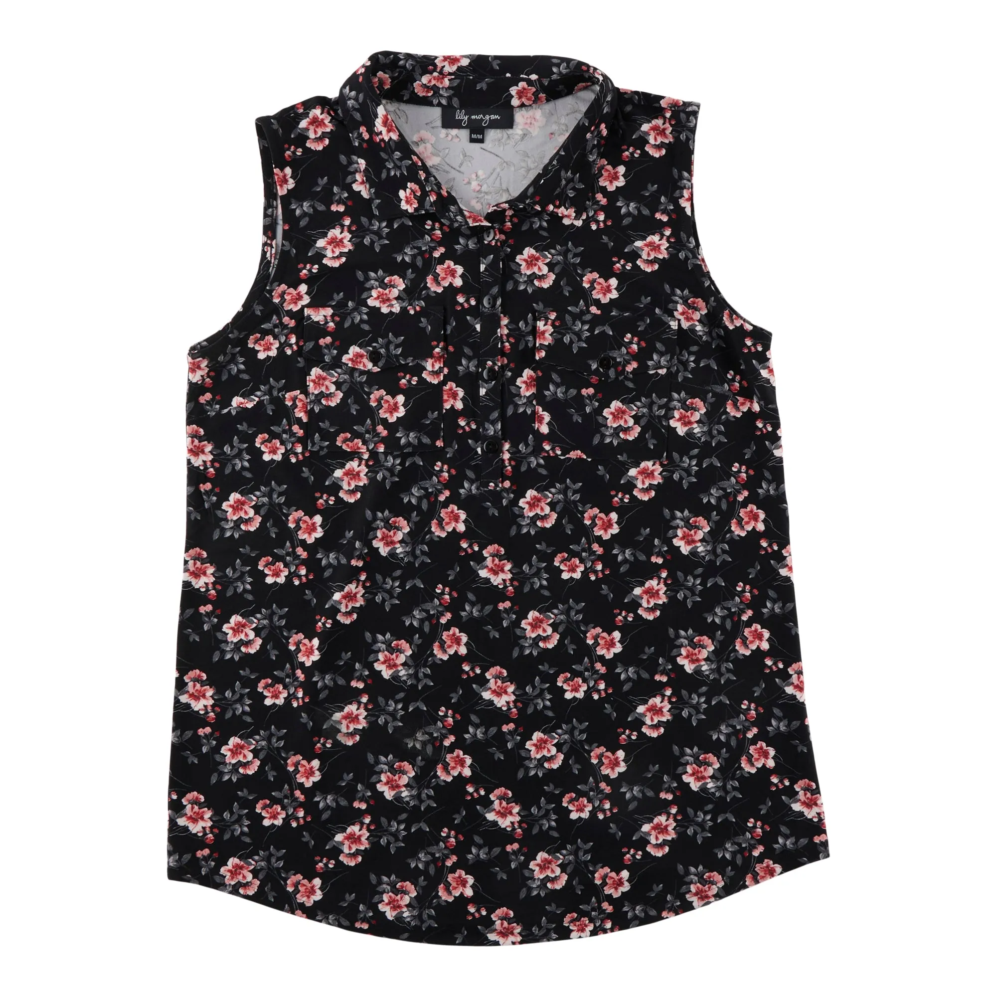 lily morgan Women's Trendsetters Button Collar Top sold by Giant Tiger product image thumbnail 4