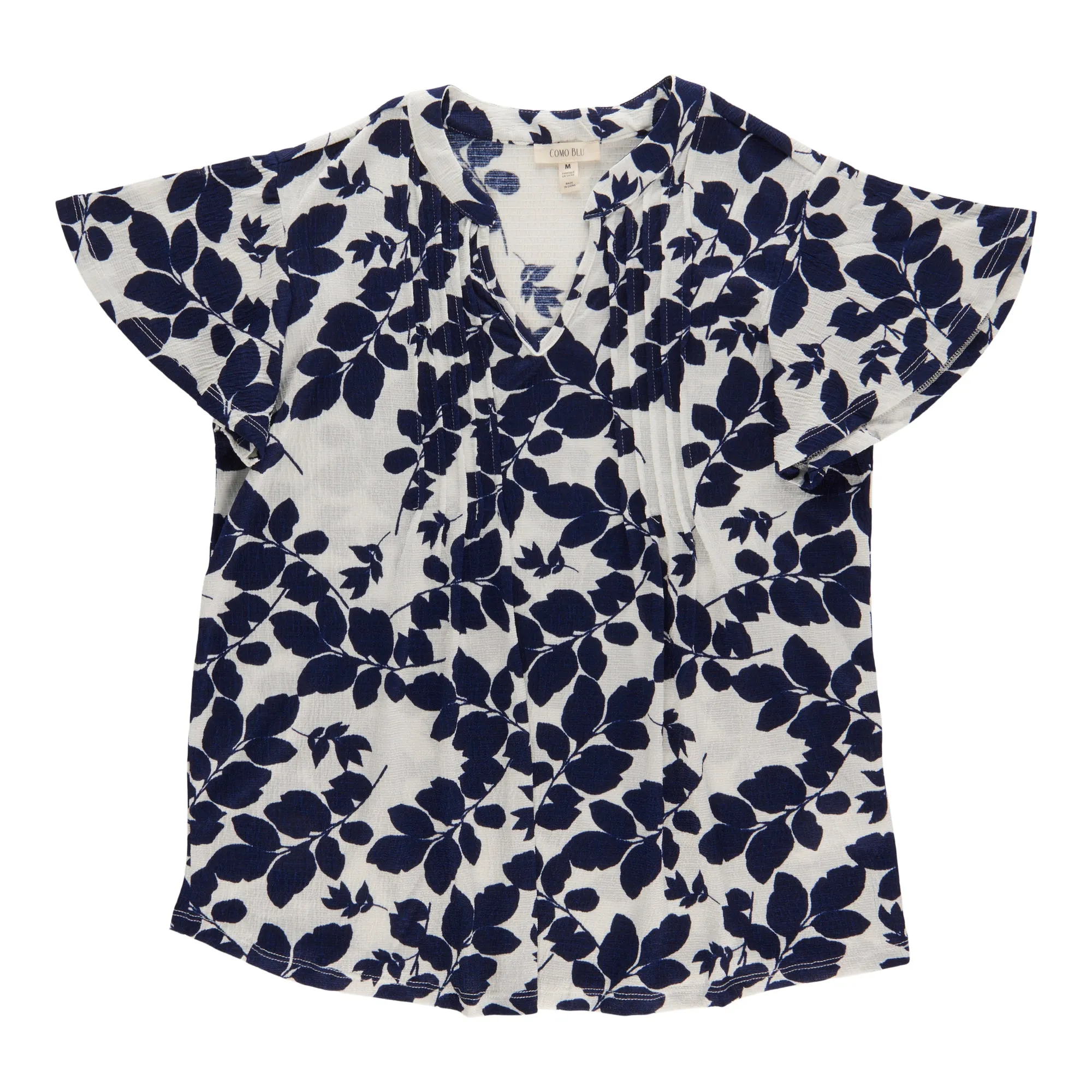 Women's Printed Flutter Short Sleeve Top sold by Giant Tiger