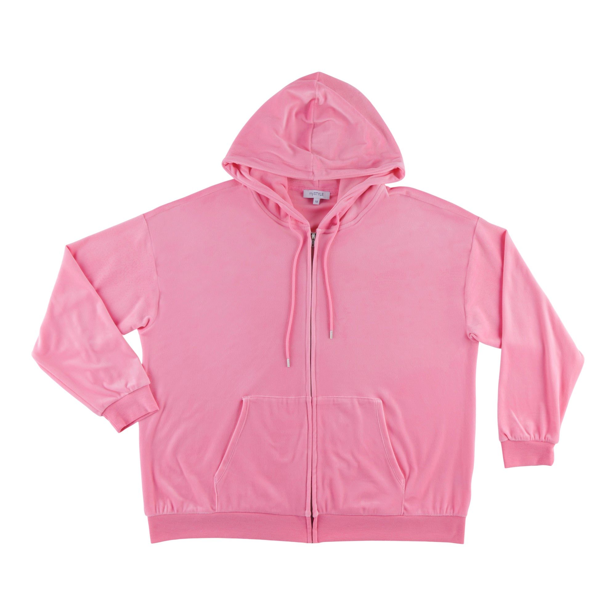 mySTYLE Women's Plus Velour Zipper Hoodie sold by Giant Tiger product image thumbnail 2