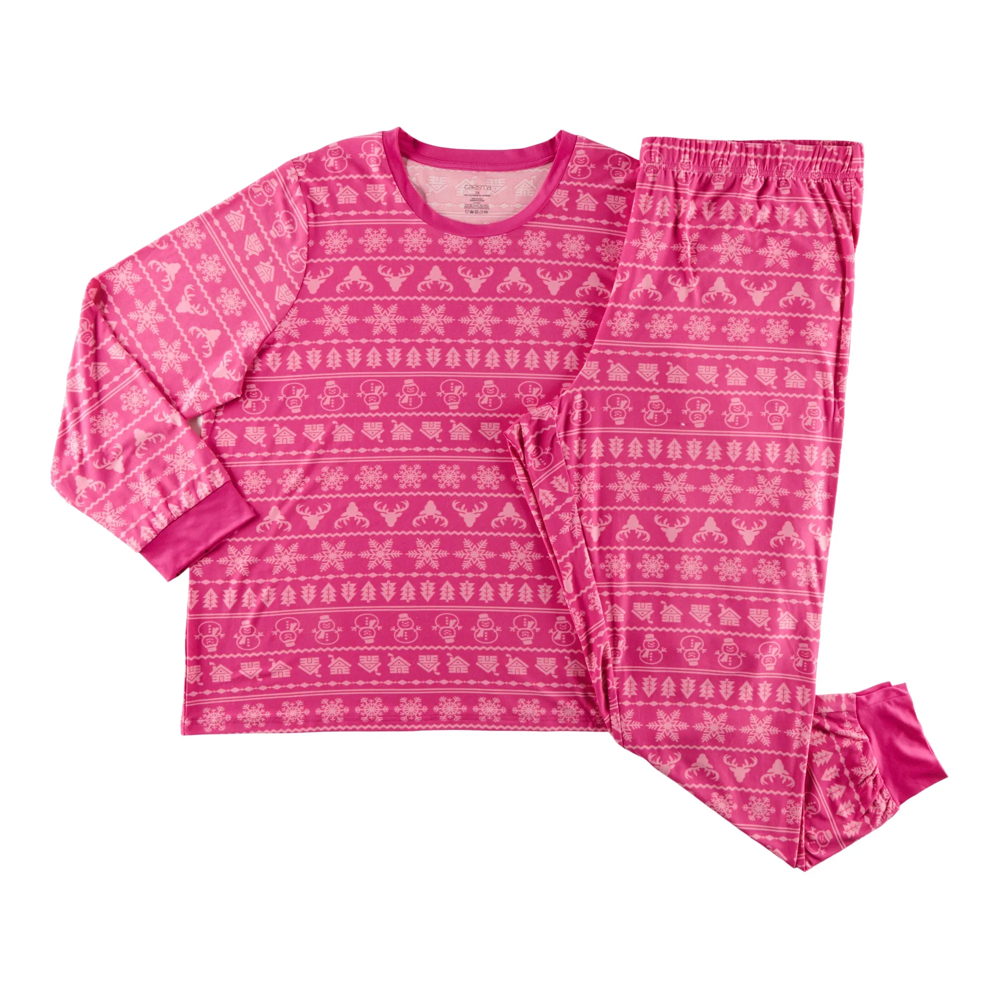 Carisma Women's Plus Long Sleeve Ankle Length Pajama Set sold by Giant Tiger product image thumbnail 2