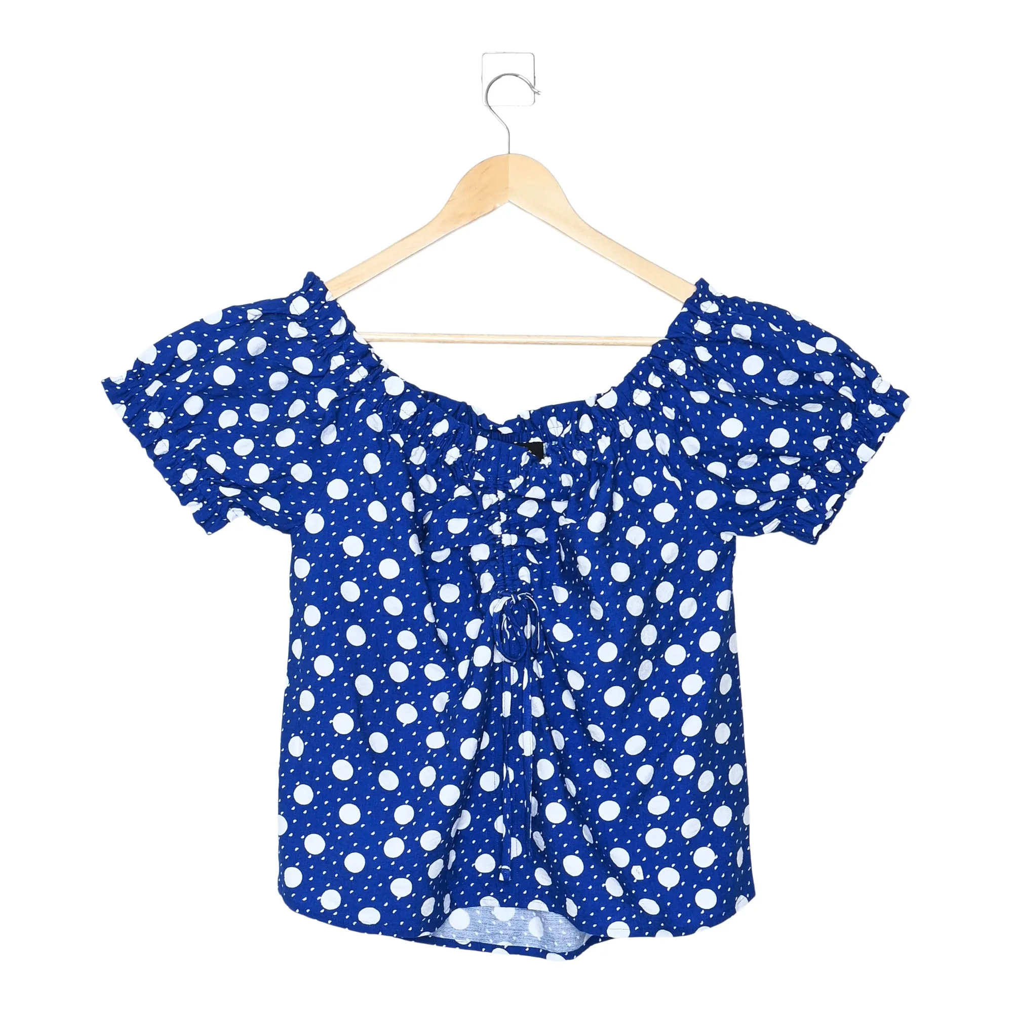 lily morgan Women's Tropical Ruched Off the Shoulder Blouse sold by Giant Tiger product image thumbnail 2