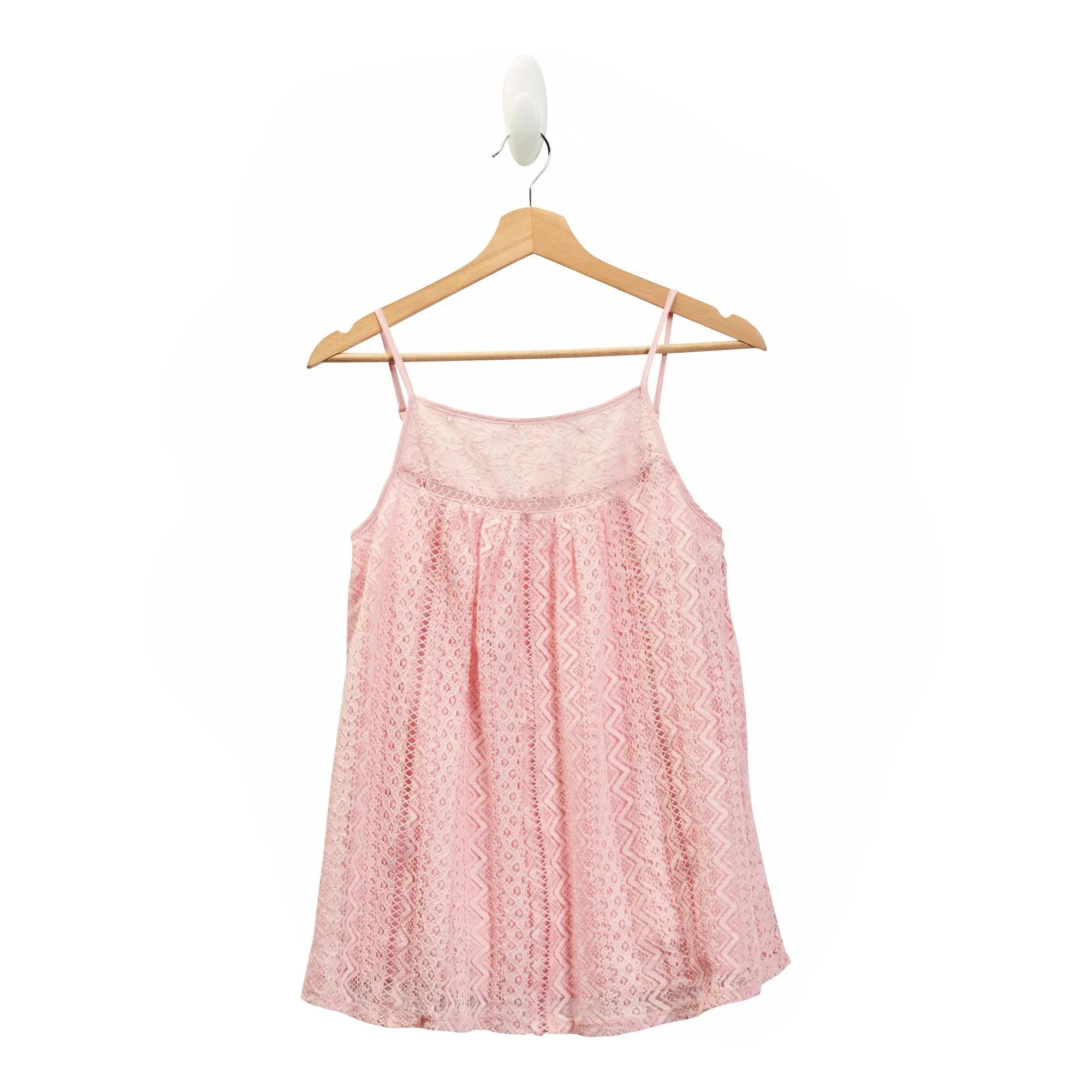 mySTYLE Women's Scoop Neck Lace Eyelet Cami with Spaghetti Straps sold by Giant Tiger