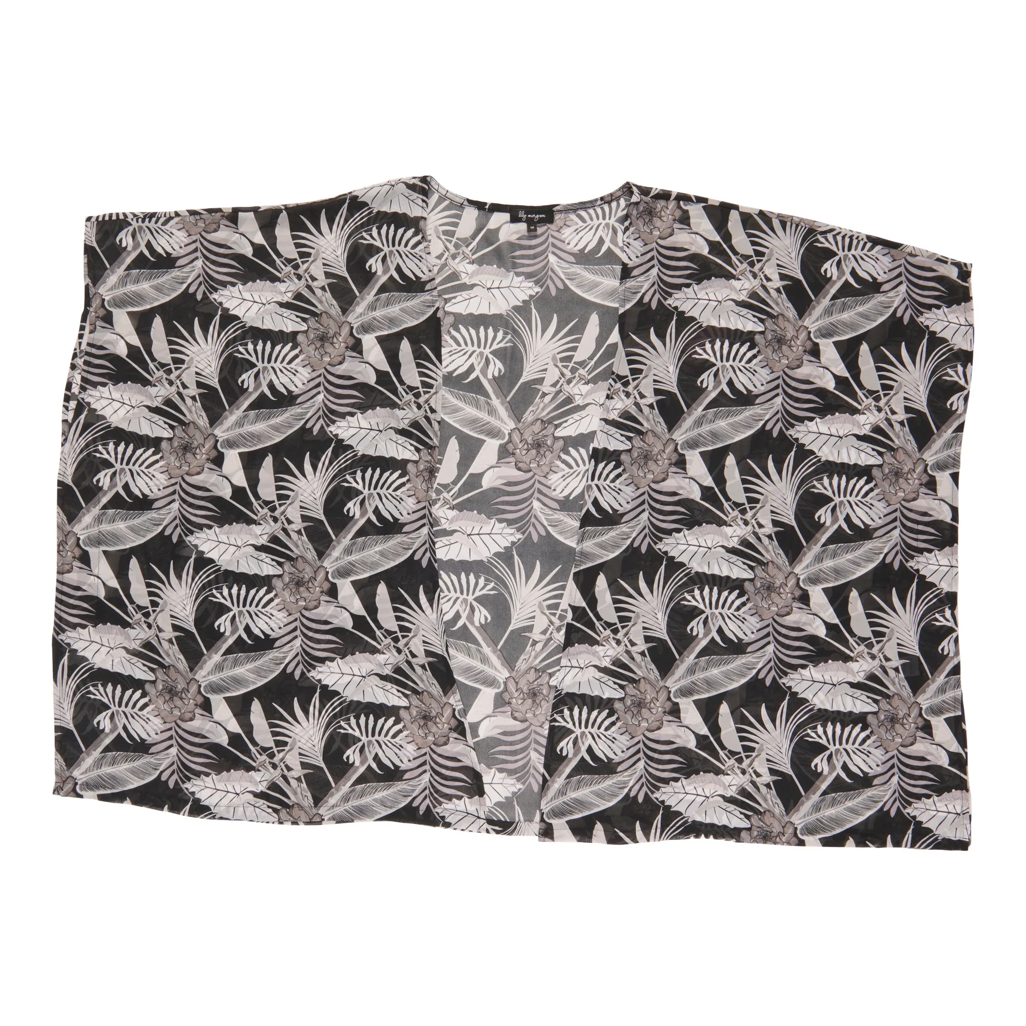 lily morgan Women's Plus All-Over Printed Kimono sold by Giant Tiger