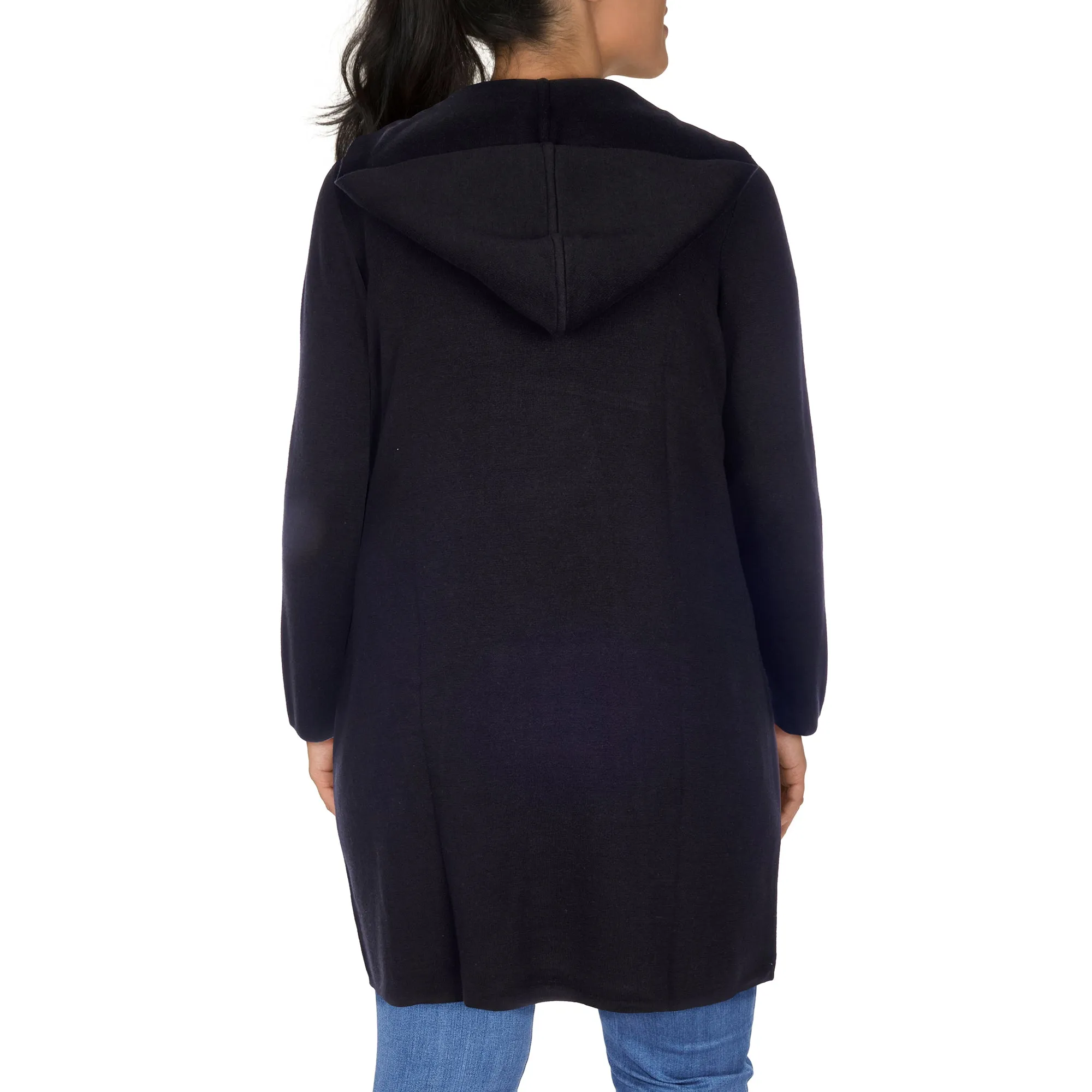 lily morgan Women's Plus Hooded Long-Sleeve Cardigan sold by Giant Tiger product image thumbnail 4