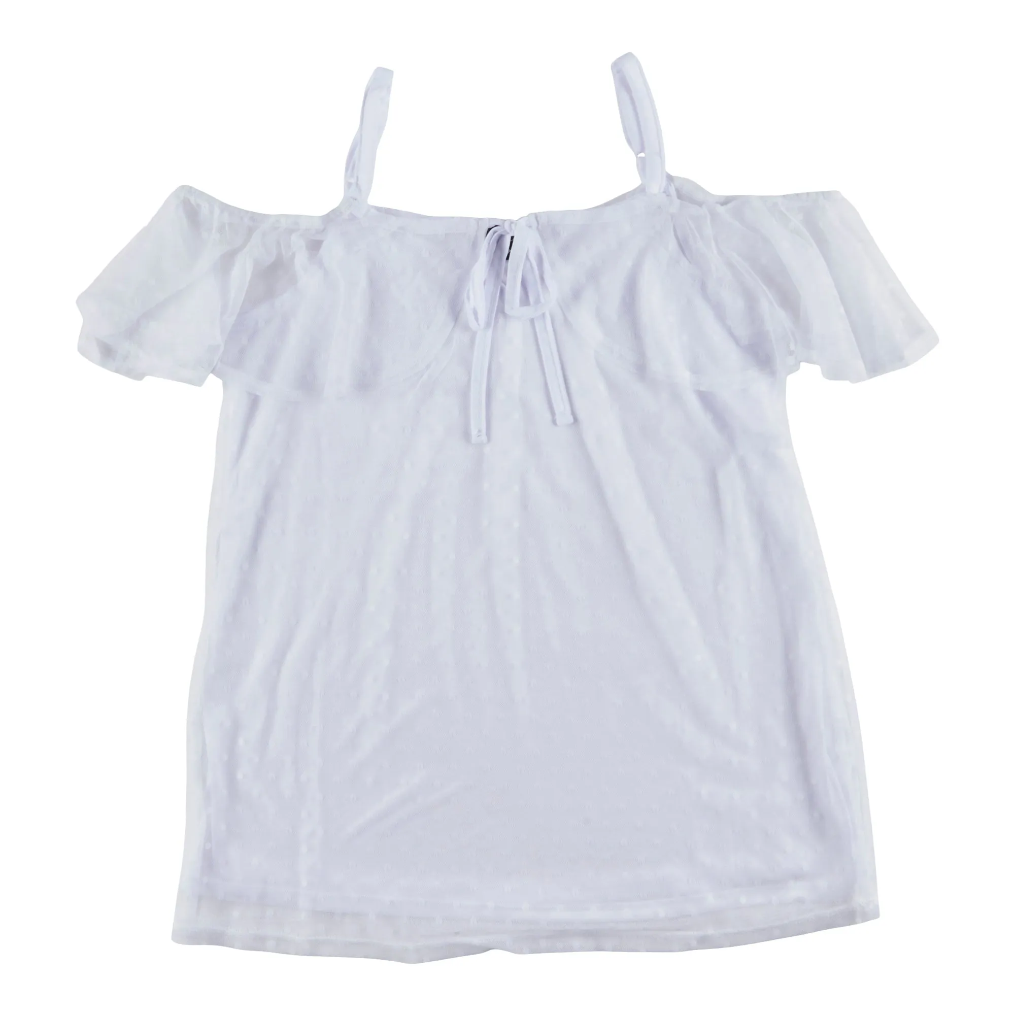 lily morgan Women's Tropical Mesh Dotted Top sold by Giant Tiger product image thumbnail 2