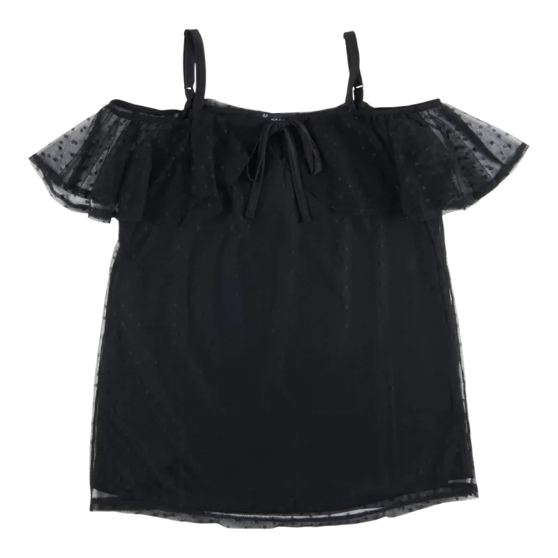 lily morgan Women's Tropical Mesh Dotted Top sold by Giant Tiger