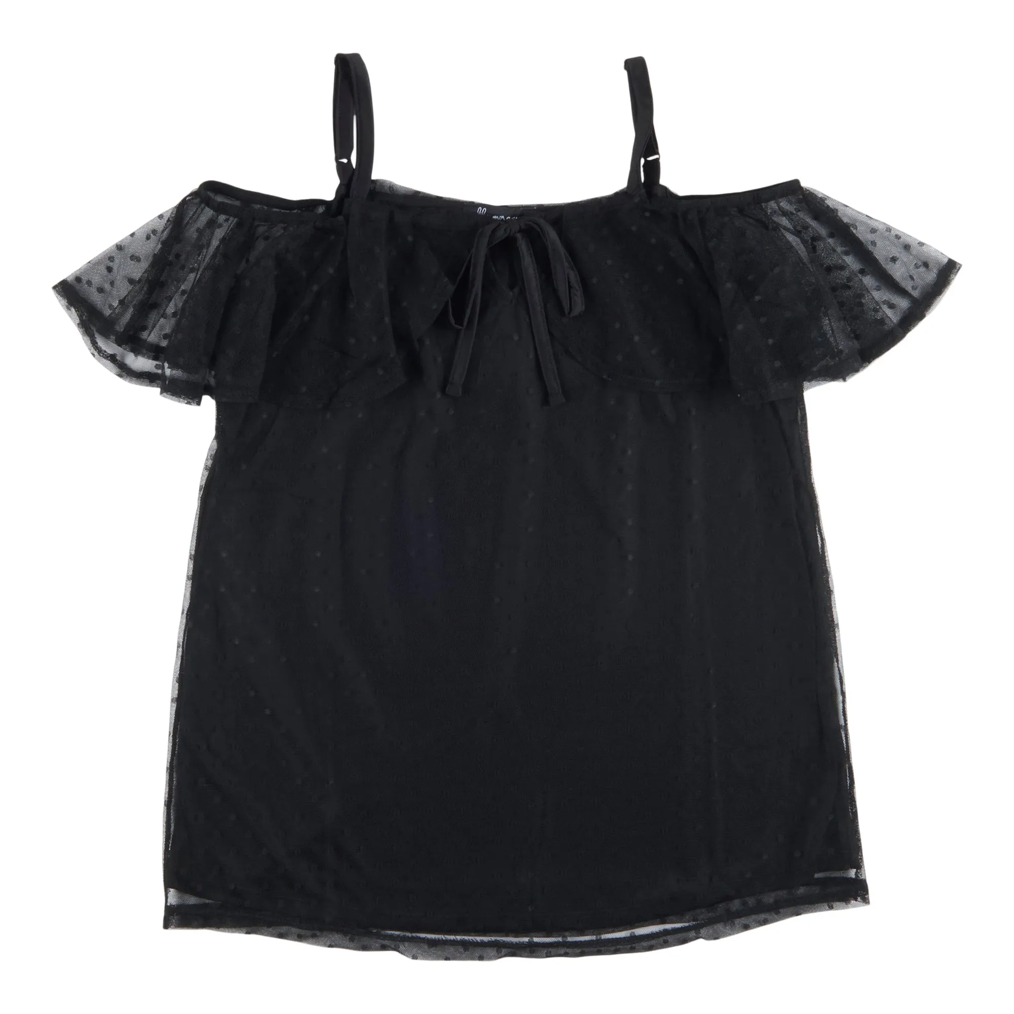 lily morgan Women's Tropical Mesh Dotted Top sold by Giant Tiger