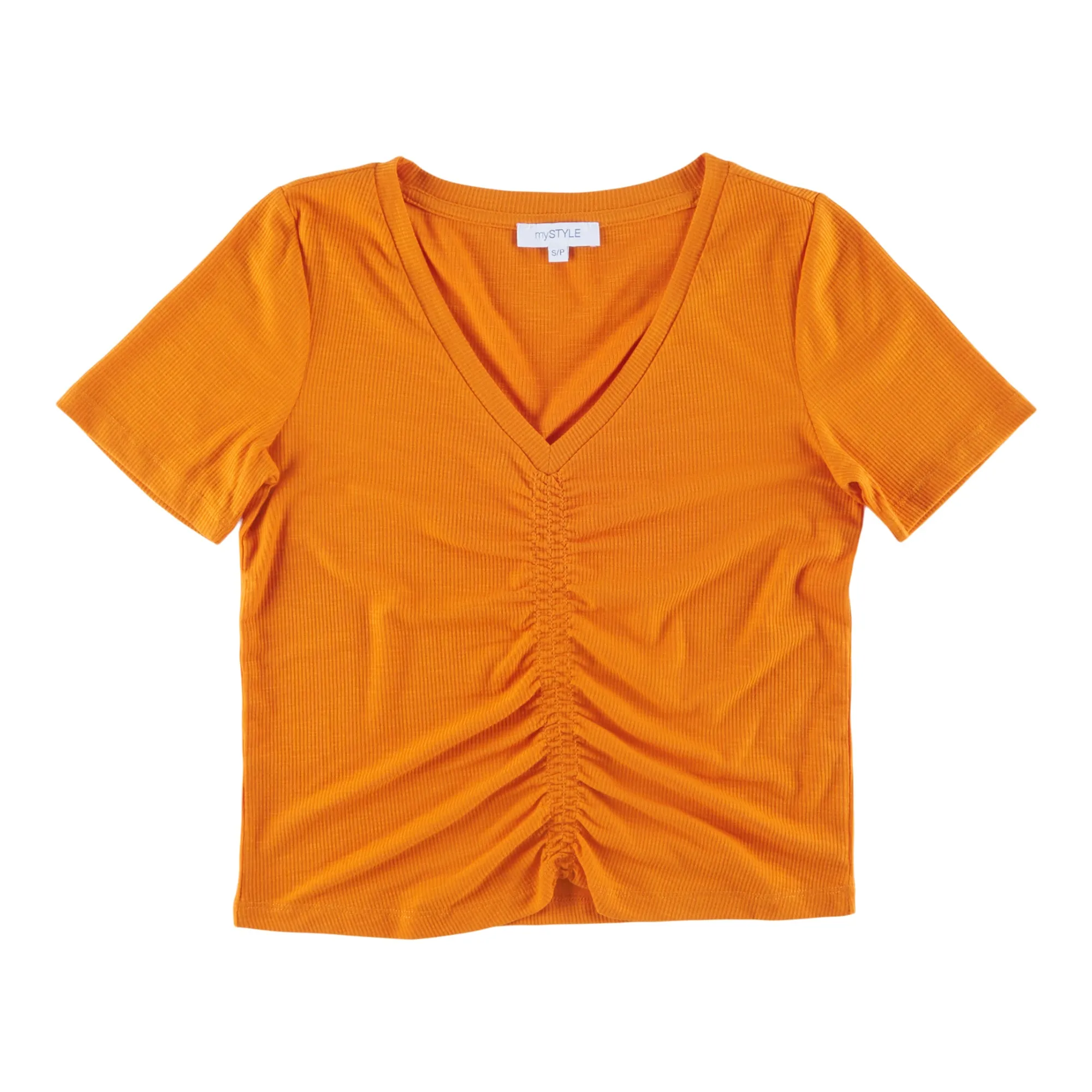 mySTYLE Women's Quest Solid Front Ruched Tee sold by Giant Tiger product image thumbnail 2