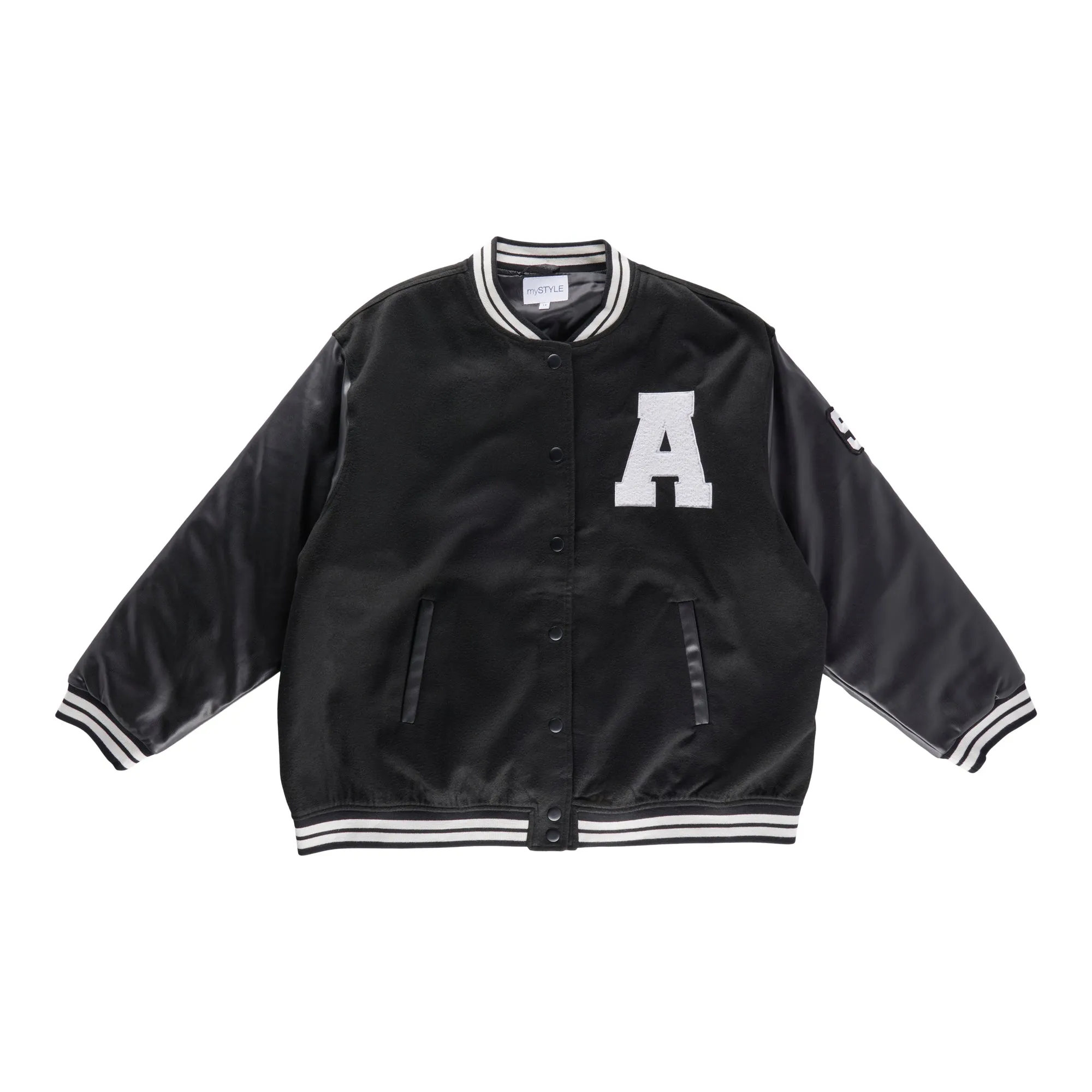 mySTYLE Women's Plus Varsity Bomber Jacket sold by Giant Tiger product image thumbnail 2