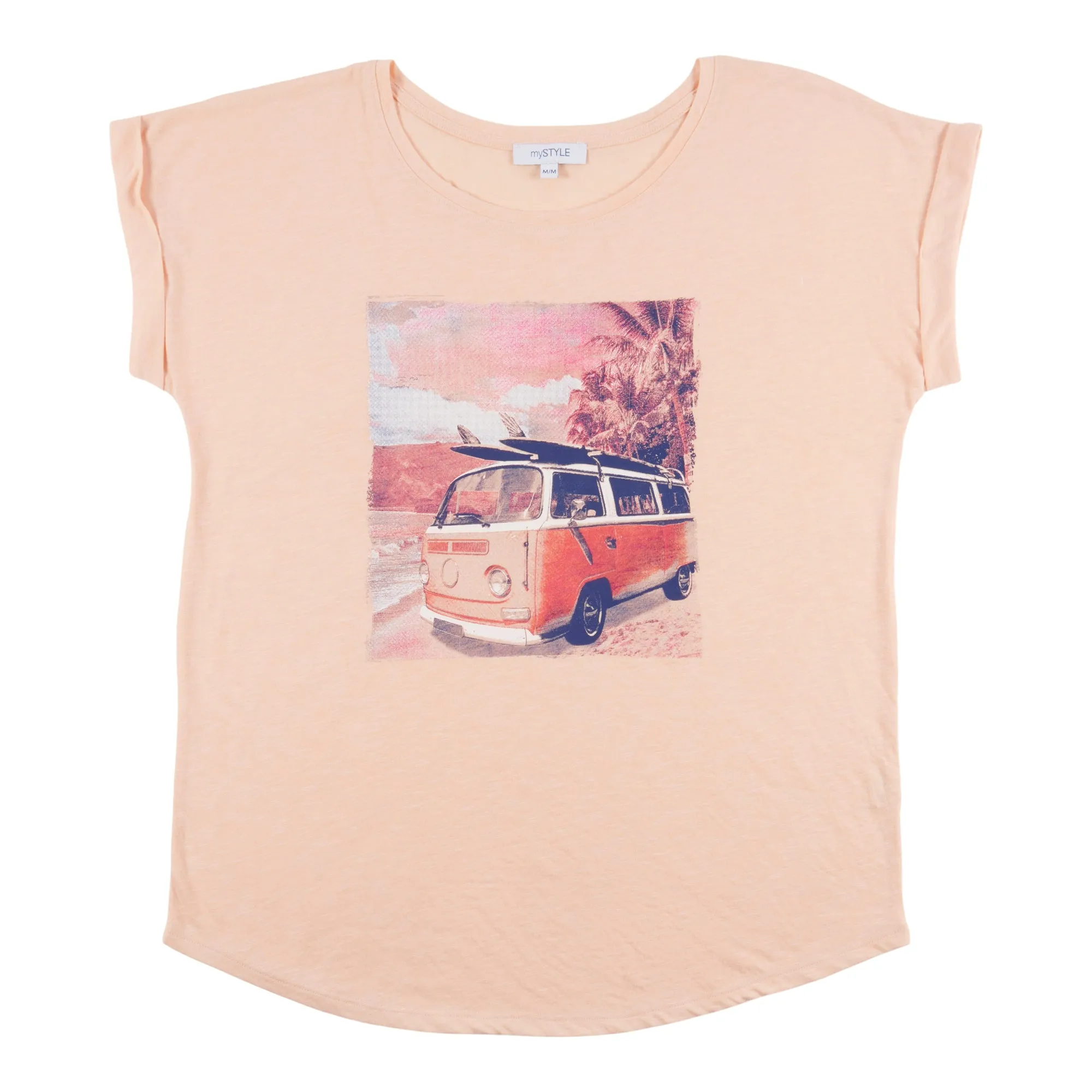 mySTYLE Women's Summer Sizzle Graphic Printed Roll Sleeve T-Shirt sold by Giant Tiger product image thumbnail 3