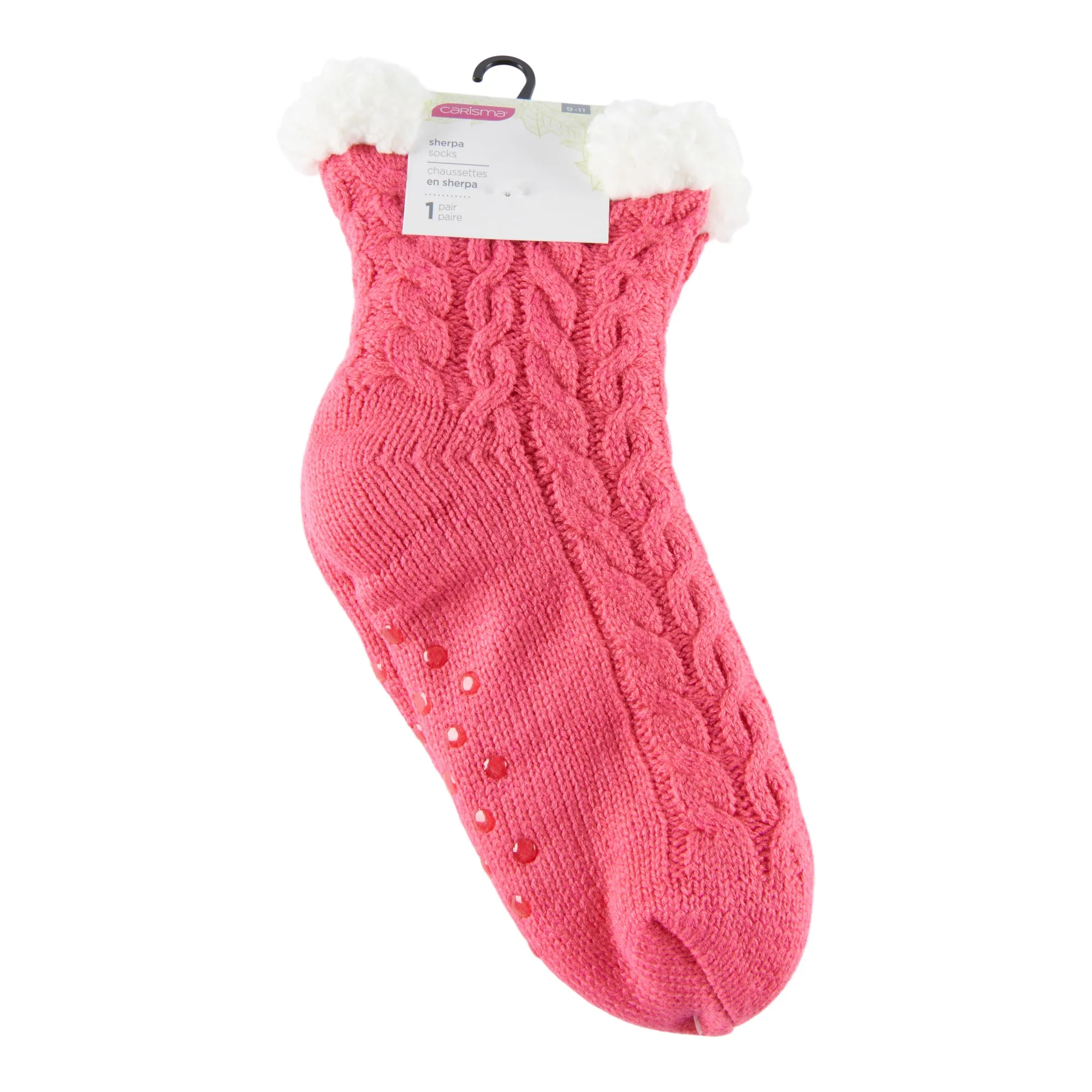 Carisma Women's Cable Knit Sherpa Socks sold by Giant Tiger product image thumbnail 2