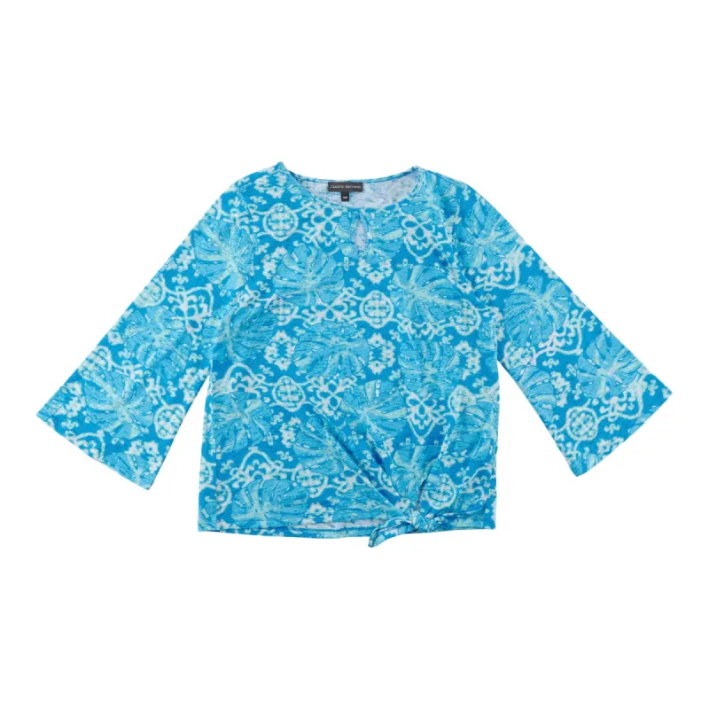 Classic Editions Women's Tie-front 3/4 Sleeve Blouse sold by Giant Tiger