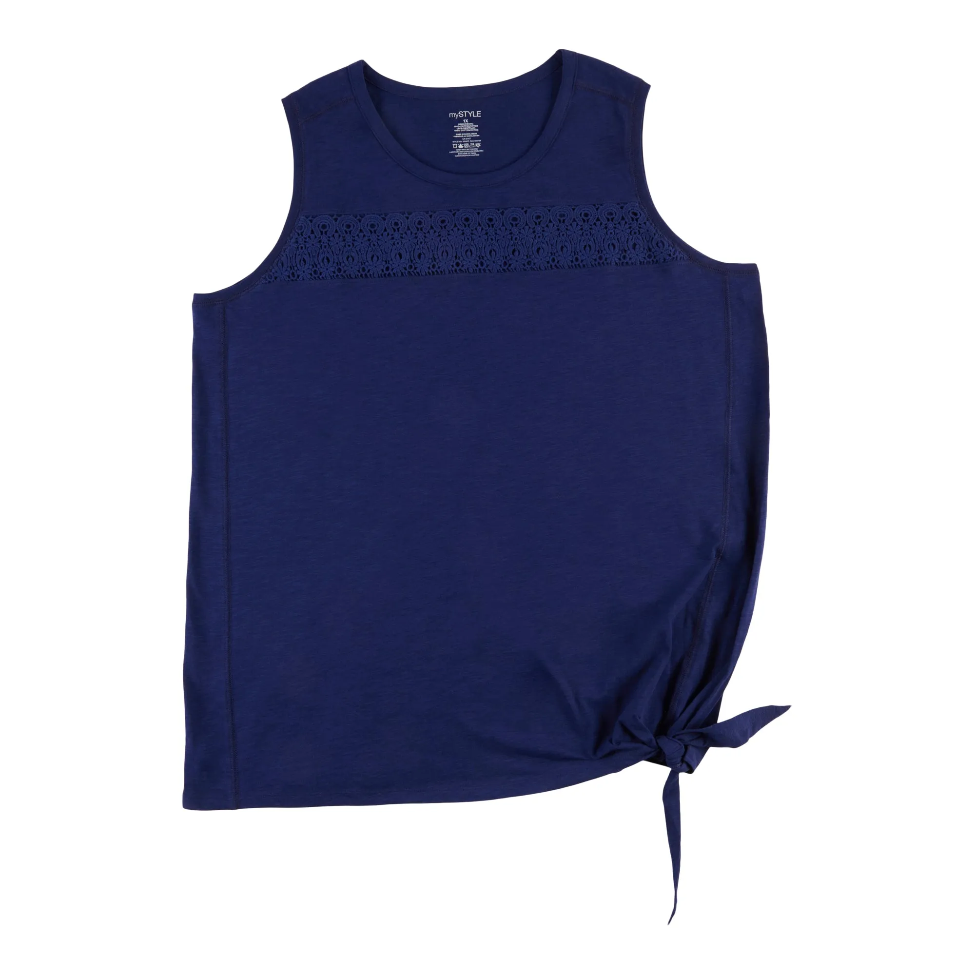 mySTYLE Women's Plus Cool Comfort Tank Top with Crochet Trim sold by Giant Tiger product image thumbnail 3